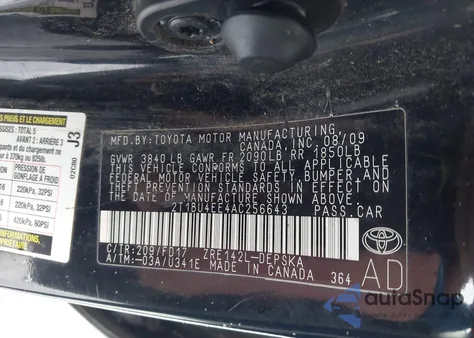 2010 Toyota Corolla S from USA, damaged, VIN 2T1BU4EE4AC256643